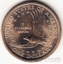 США 1 доллар 2005 Сакагавея Парящий Орел (Р) Цветной