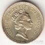 Фолклендские острова 1 фунт 1987 Герб