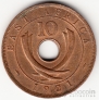Брит. Восточная Африка 10 центов 1921 [2]