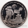 Остров Вознесения 1 крона 2019 Космонавт - 50 лет первой высадки человека на Луну