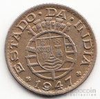 Португальская Индия 1/4 рупии 1947