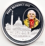 Либерия 5 долларов 2005 Папа Римский Бенедикт XVI