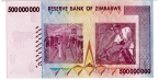 Зимбабве 500000000 долларов 2008