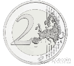 Люксембург 2 евро 2022 Флаг Люксембурга