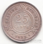 Британский Гондурас 25 центов 1895
