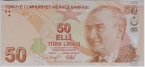 Турция 50 лир 2022