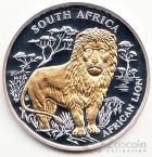 Либерия 10 долларов 2004 Африканский лев
