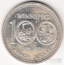 Канада 1 доллар 1974 100 лет Виннипегу
