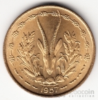 Французская Западная Африка 25 франков 1957