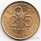 Французская Западная Африка 25 франков 1957