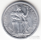 Французская Полинезия 1 франк 1965