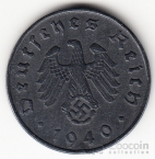 Германия 10 пфеннигов 1940 E (тип 2)