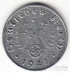 Германия 1 пфенниг 1941 E (тип 2)