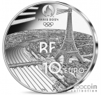 Франция 10 евро 2022 Олимпийские Игры в Париже 2024 - Конный Спорт (коробка)
