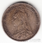 Великобритания 6 пенсов 1889
