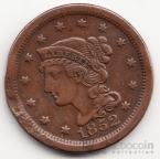 США 1 цент 1852