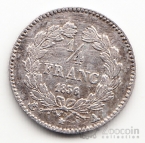 Франция 1/4 франка 1836