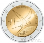 Эстония 2 евро 2023 Ласточка (блистер)