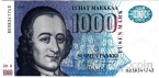 Финляндия 1000 марок 1986 Литера А