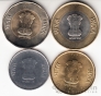 Индия набор 4 монеты 2021