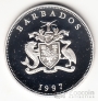 Барбадос 1 доллар 1997 50 лет свадьбе Королевы Елизаветы II и Принца Филиппа