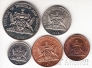 Тринидад и Тобаго набор 5 монет 1976