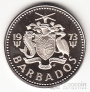 Барбадос 25 центов 1973 (proof)