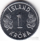 Исландия 1 крона 1978