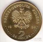 Польша 2 злотых 1998 80 лет независимости