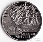 Беларусь 1 рубль 2010 Корабль - Америго Веспуччи
