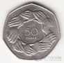 Великобритания 50 пенсов 1973 Единство нации