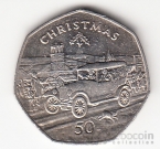 Остров Мэн 50 пенсов 1983 Рождество