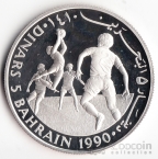 Бахрейн 5 динар 1990 Футбол