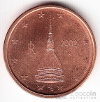 Италия 2 евроцента 2002