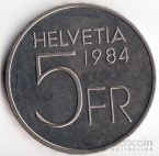 Швейцария 5 франков 1984 Пиккард