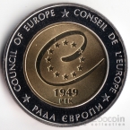 Украина 5 гривен 2009 Вне серий - 60 лет Совету Европы