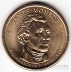 США 1 доллар 2008 Президенты - №05 Джеймс Монро P