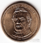 США 1 доллар 2010 Президенты - №13 Миллард Филлмор P