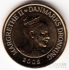 Дания 10 крон 2008 Земной шар