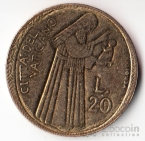Ватикан 20 лир 1975