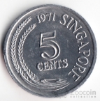 Сингапур 5 центов 1971 FAO