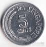 Сингапур 5 центов 1971 FAO