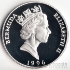 Бермуды 1 доллар 1996 Королева-Мать