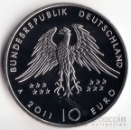 Германия 10 евро 2011 Археологические находки