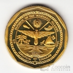 Маршалловы острова 10 долларов 1991 Самолет НЕ-111