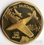Маршалловы острова 10 долларов 1991 Самолет Р-51