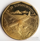 Маршалловы острова 10 долларов 1991 Самолет В-29