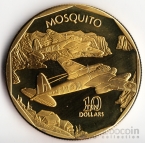 Маршалловы острова 10 долларов 1991 Самолет Mosquito