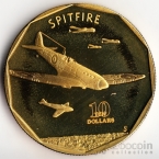 Маршалловы острова 10 долларов 1991 Самолет Spitfire