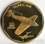 Маршалловы острова 10 долларов 1991 Самолет Hurricane